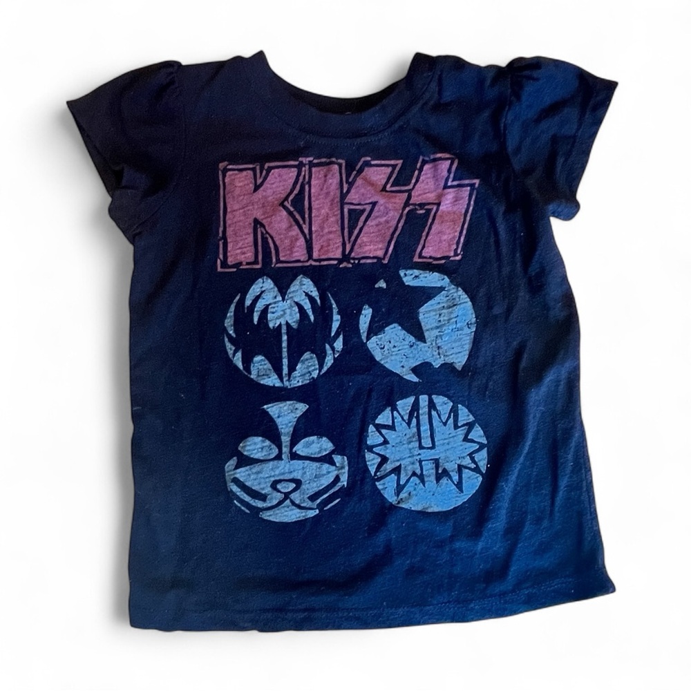 KISS Kids Black Graphic T-Shirt